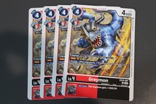 Digimon TCG (2020) - EX10-007 - 4x Greymon - Red / Black - Common - Playset