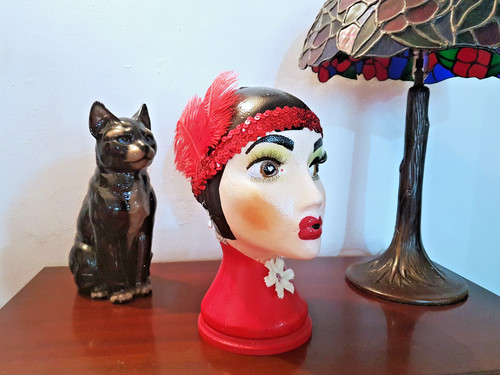Hand painted art deco - hand,