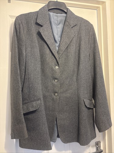 Blue tweed hacking - tweed, size