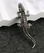 Baroque Crocodile Brooch Pin