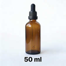 Amber glass dropper - dropper, bottle