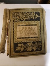 Large Victorian era scrapbook