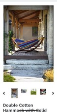  Vivere Double Wooden Hammock 