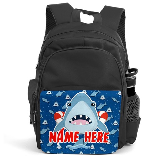 Personalised shark backpack - personalised,