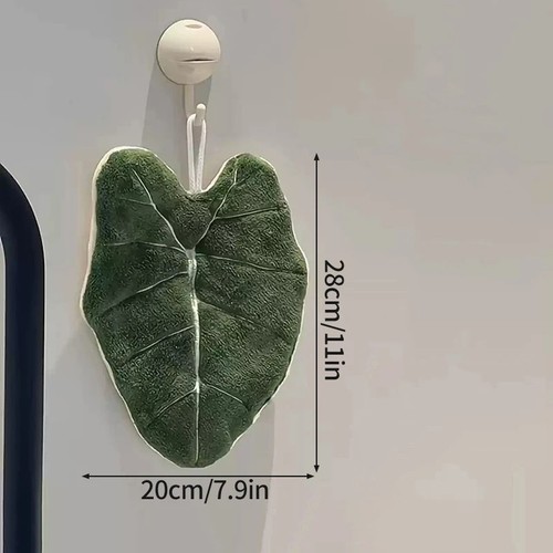 Kitchen towel leaf design - -,