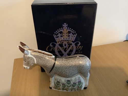 Royal crown derby donkey with - crown,