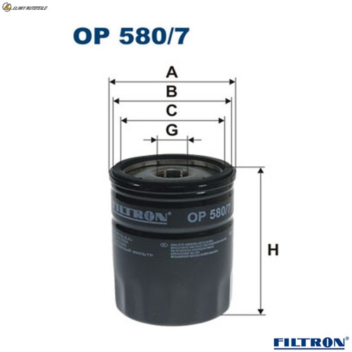 Oil filter 580 for - op, morgan