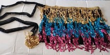 8 Fancy Dress Costume Wrap Around Sequins Skirt One Size Joblot