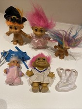 Vintage Russ Troll Dolls X 5