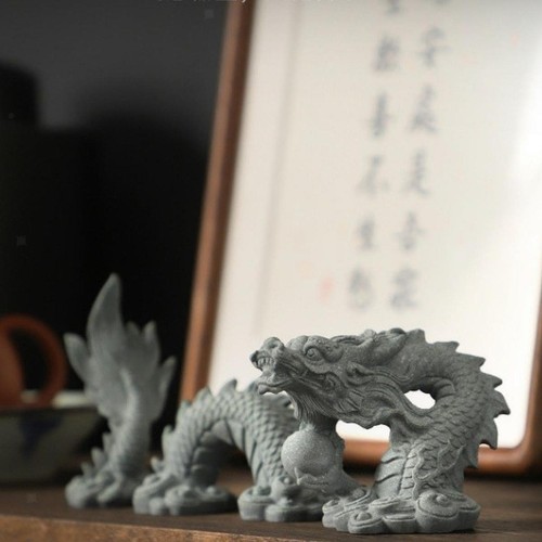 Dragon statue set ornament - dragon,