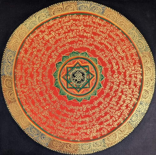 Tibetan thangka painting - tibetan,