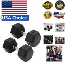 50 lb  Hex Dumbbells - Encased