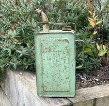 Vintage Esso Blue Valor Type Paraffin Can Tin Fuel Can Mancave Display With Lid