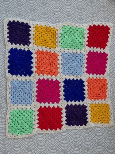Hand crochet granny square - crochet,