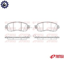 BRAKE PAD SET DISC BRAKE 1517.04 FOR NISSAN VENUCIA QR25 2.5L 4cyl MAXIMA 2.5L