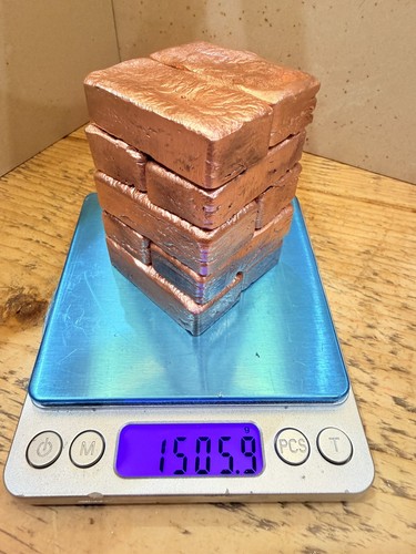 X10 copper bullion - x10,