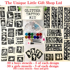GLITTER TATTOO KIT boy girl