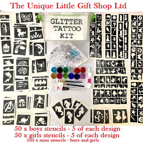 Glitter tattoo kit boy - tattoo,