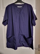 SIMON JERSEY SCRUBS TUNIC NAVY SIZE M CHEST 46 UNISEX NEW (REF23)