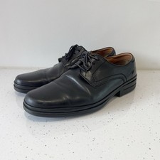 Clarks Men's Black Leather Flexlight Lace-Up Shoe UK  8 Extra Wide