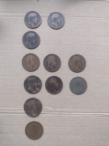 Vintage edward vii one - vii, penny