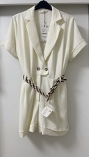 ZARA BEIGE LAPEL COLLAR SHORT