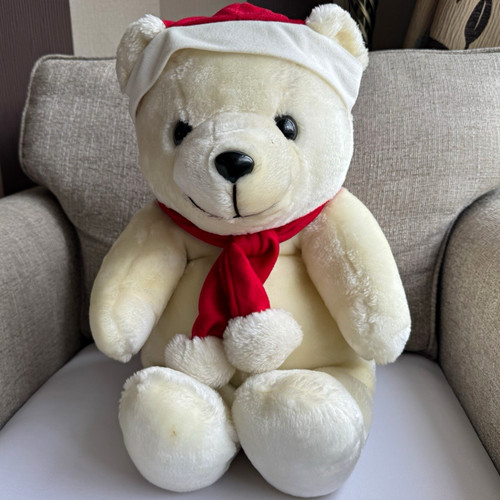 Jingle bear large white plush - jingle,