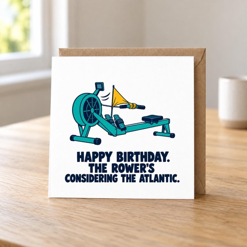 Funny indoor rowing birthday - indoor,