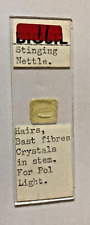 Biosil Microscope Specimen Slide #56 - "Stinging Nettle Hair Bast Fibres" Pol Lt
