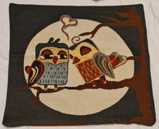 2 Oblong OWLs on Log Bird