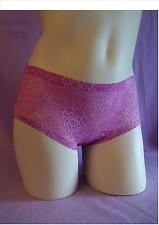Ex Store briefs knicker bonded shorts lace black, grape, raspberry 8 10 12 14 