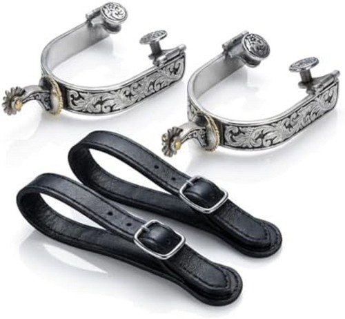 Western cowboy spurs paired - western, spurs,