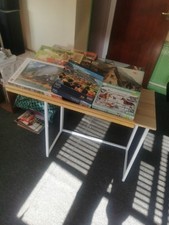Jigsaw Puzzle Table Jigsaw Board Plus 7 Puzzles All Unused Excellent Condition