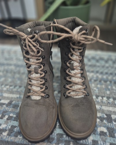 Faux suede sherpa - tu,