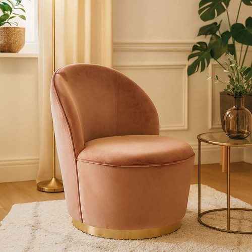 Tamra dusty pink velvet gold - velvet,