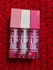 Bundle Joblot  X 3 Rimmel Oh My Gloss! Lip Oill  Pink Flush Clear Cloud Berry P