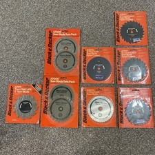 8 X Brand New  Packs Of  Black & Decker  Saw Blades Various Sizes ( 10 Blades)