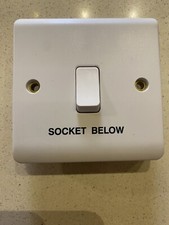 Ashley 20 Amp DP Switch Marked Socket Below.