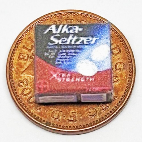 Dolls house alka seltzer - alka, empty