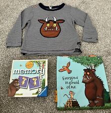 The Gruffalo Joules Top Age 12 Months Memory Game And Tote Bag Ex Cond