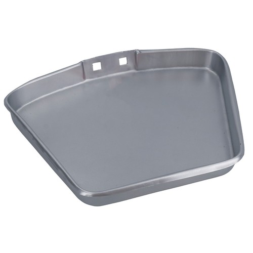 Galvanised metal ashpan - galvanised,