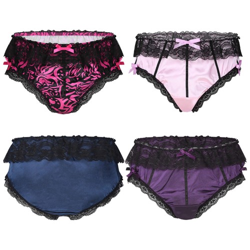 Men satin underwear sissy - satin,