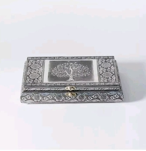Antique jewellery box trinkets - jewellery,