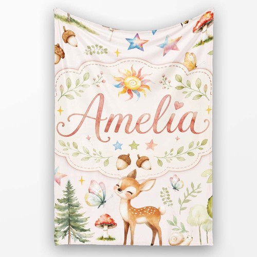 Soft fleece blanket watercolor - blanket,