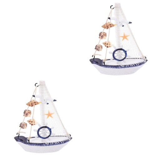 2pcs wooden sailing ship - ship, model
