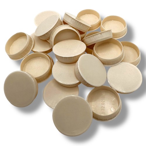 Cover cap hinge cream - cream, 35mm