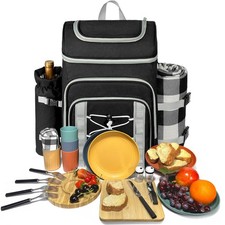 Picnic Basket Backpack for 4