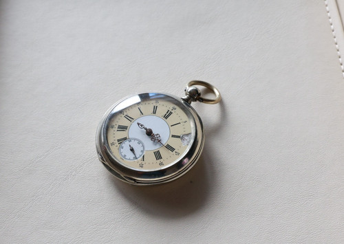 Antique pocket watch roman - watch,