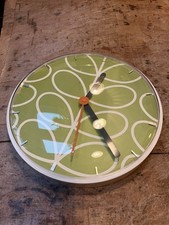 Orla Kiely Lime Green Kitchen Clock