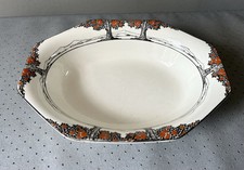 Crown Ducal Orange Tree Rare  Large Octagonal Pie Dish